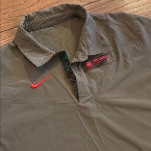 Nike Georgia Bulldogs Pullover Jacket - Olive Green
